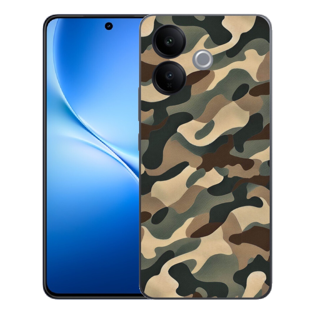 Gélový kryt mmCase na Vivo V70 Lite 5G - maskáčový vzor 11
