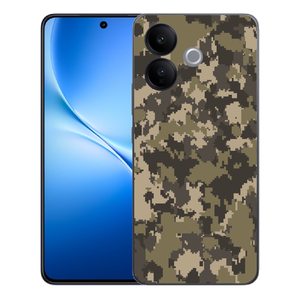 Gélový kryt mmCase na Vivo V70 Lite 5G - maskáčový vzor 12