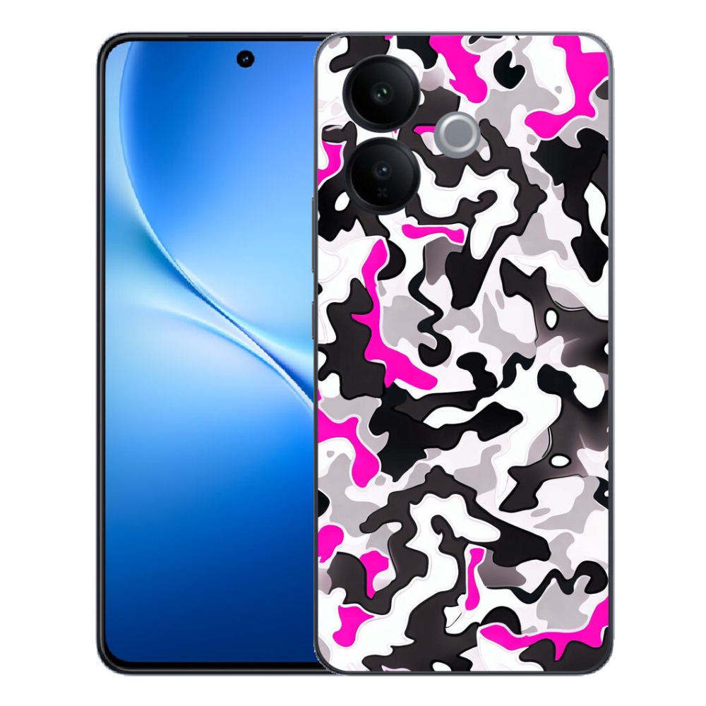 Gélový kryt mmCase na Vivo V70 Lite 5G - maskáčový vzor 5