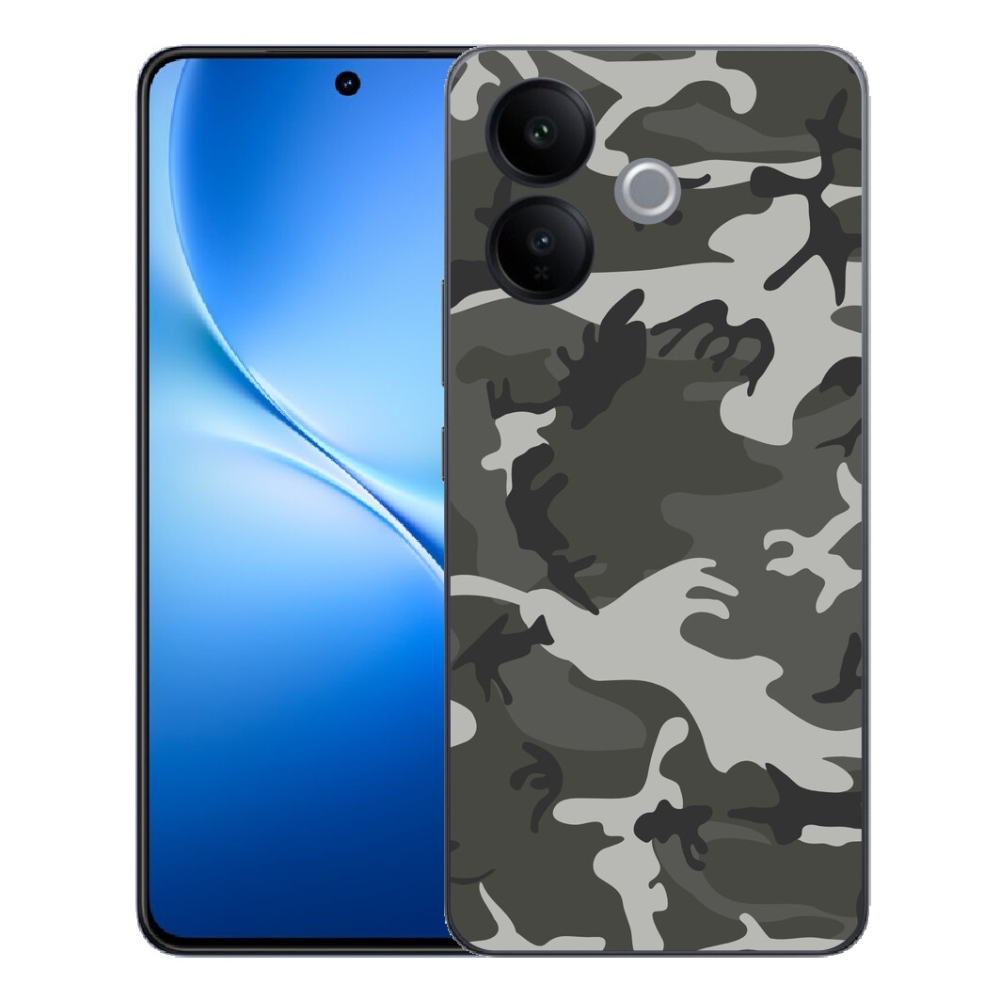 Gélový kryt mmCase na Vivo V70 Lite 5G - maskáčový vzor