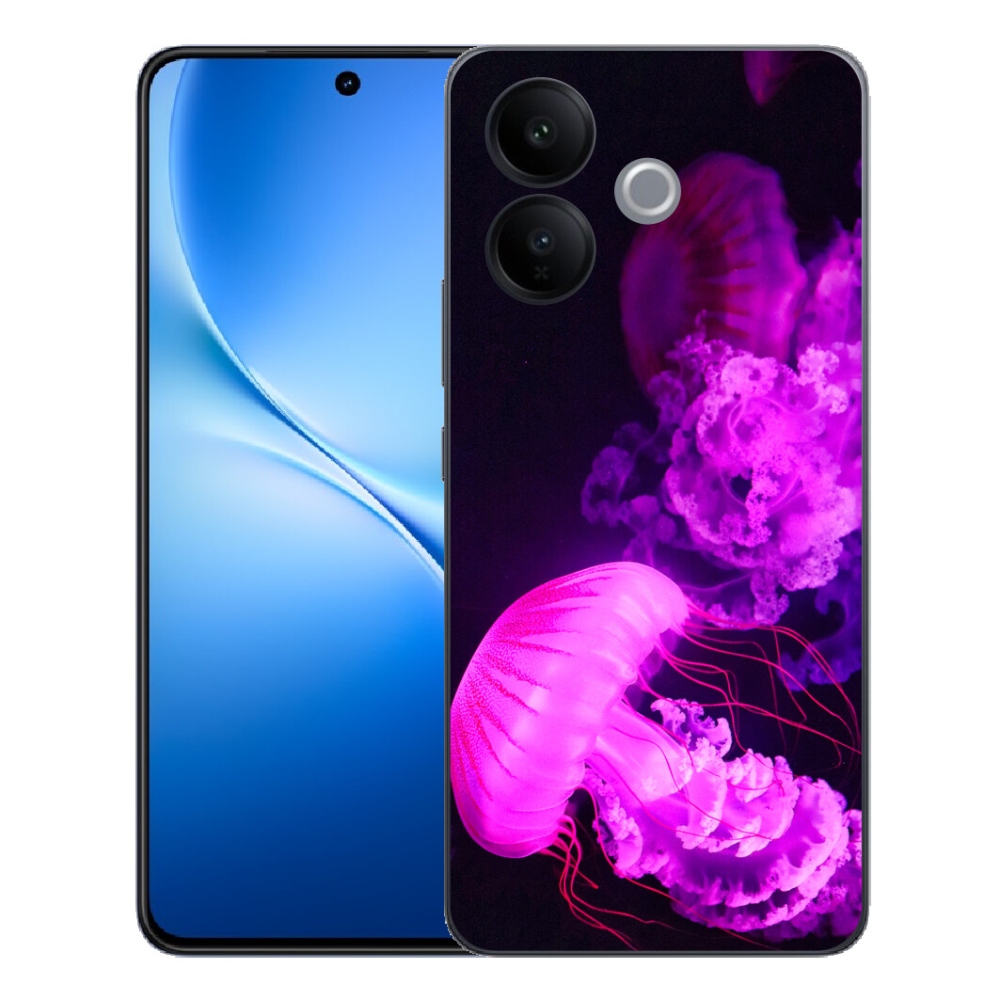 Gélový kryt mmCase na Vivo V70 Lite 5G - medúza 1