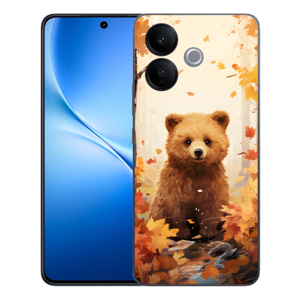 Gélový kryt mmCase na Vivo V70 Lite 5G - medveď v lese
