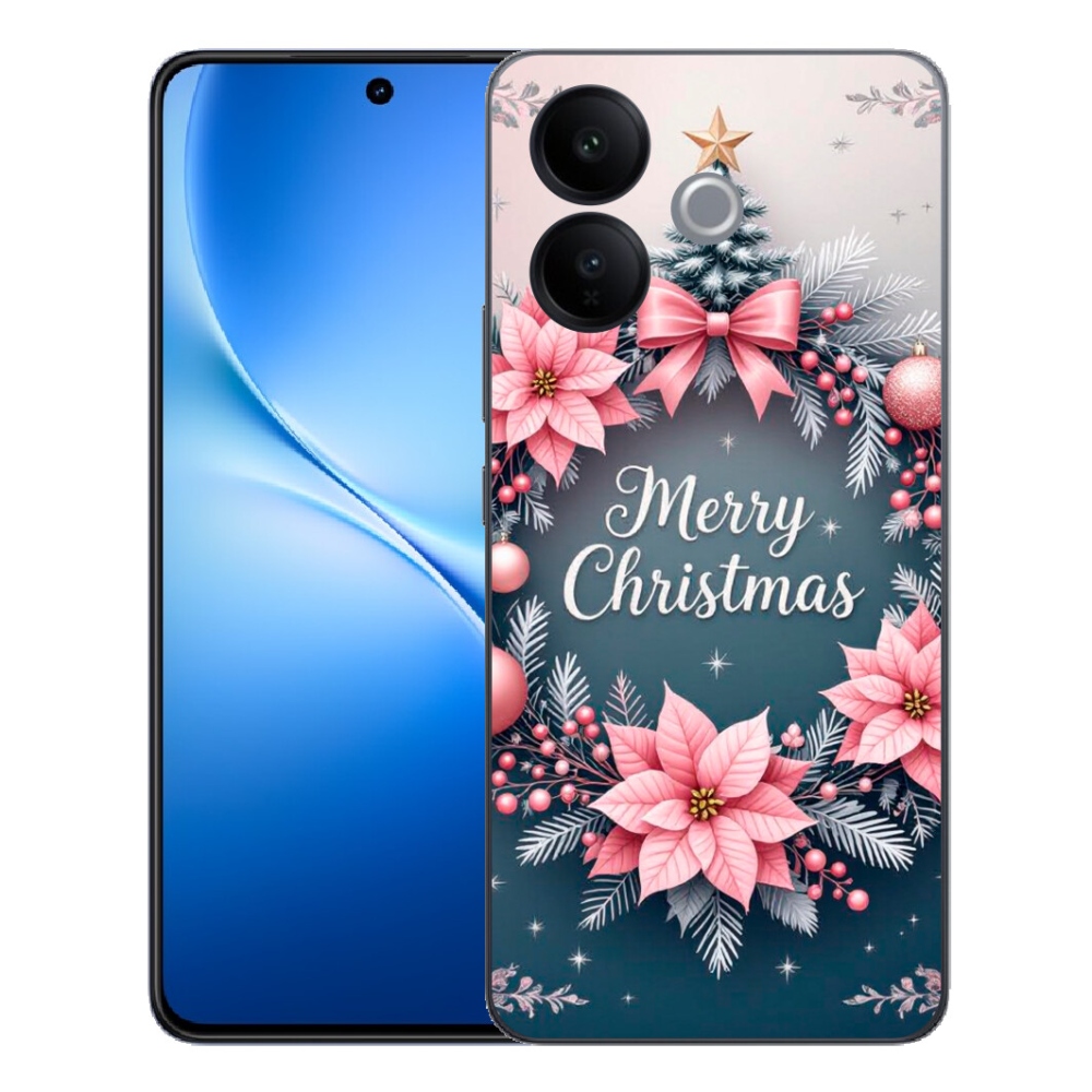 Gélový kryt mm Case na Vivo V70 Lite 5G - merry christmas