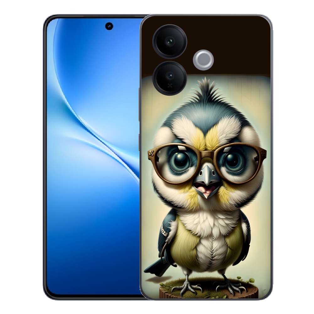 Gélový kryt mmCase na Vivo V70 Lite 5G - mláďa s okuliarmi