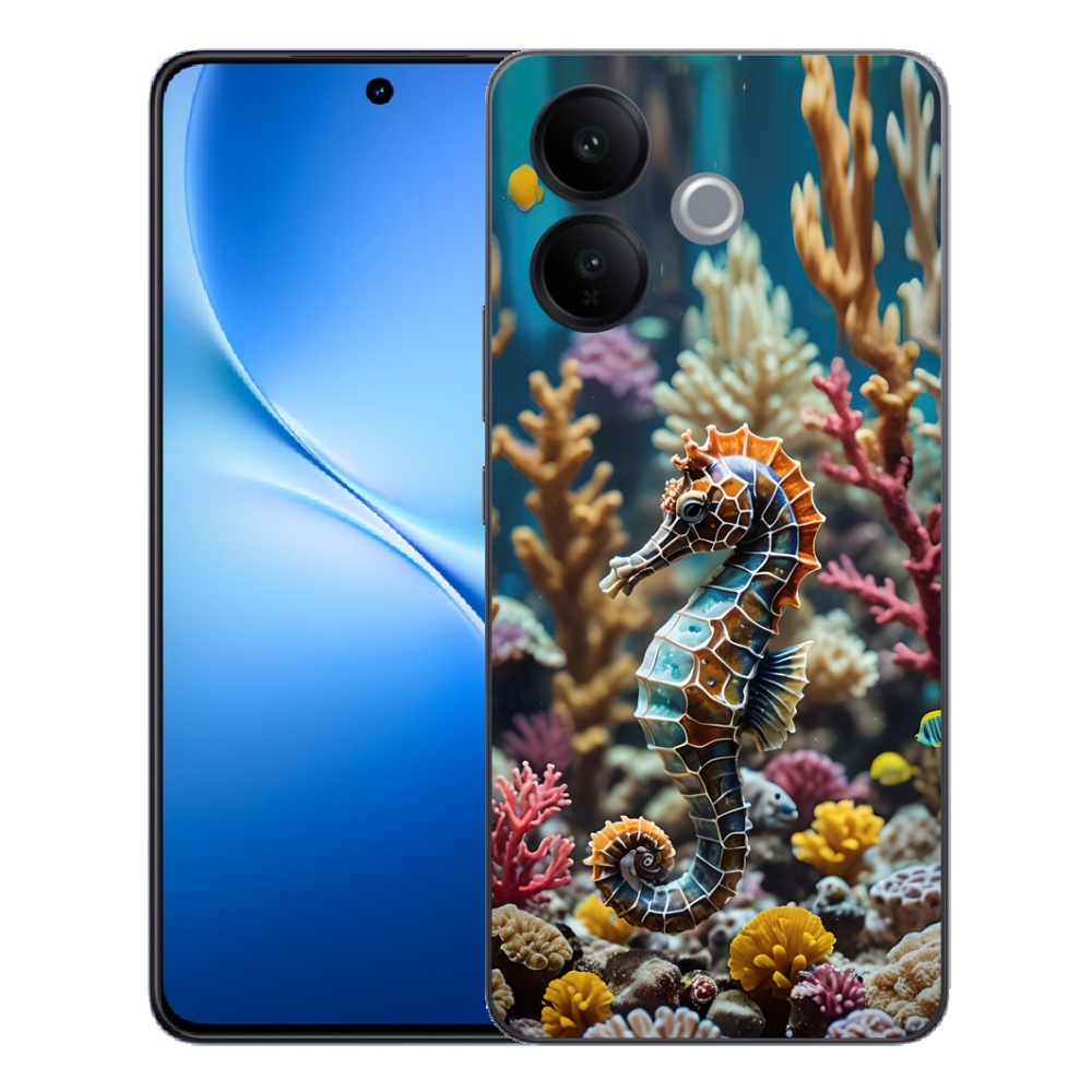 Gélový kryt mmCase na Vivo V70 Lite 5G - morský koník 2