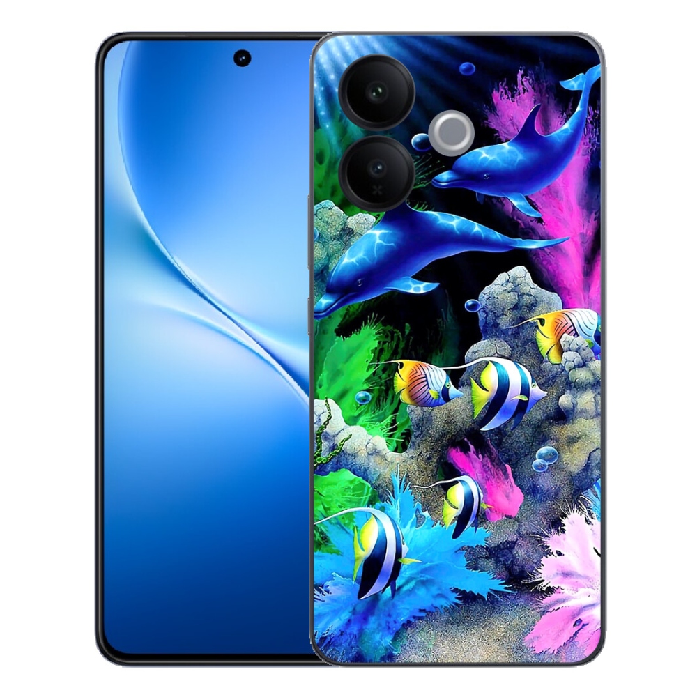Gélový kryt mmCase na Vivo V70 Lite 5G - morský svet