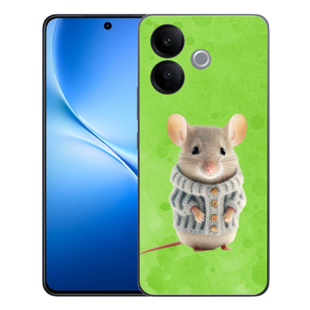 Gélový kryt mmCase na Vivo V70 Lite 5G - myška vo svetri