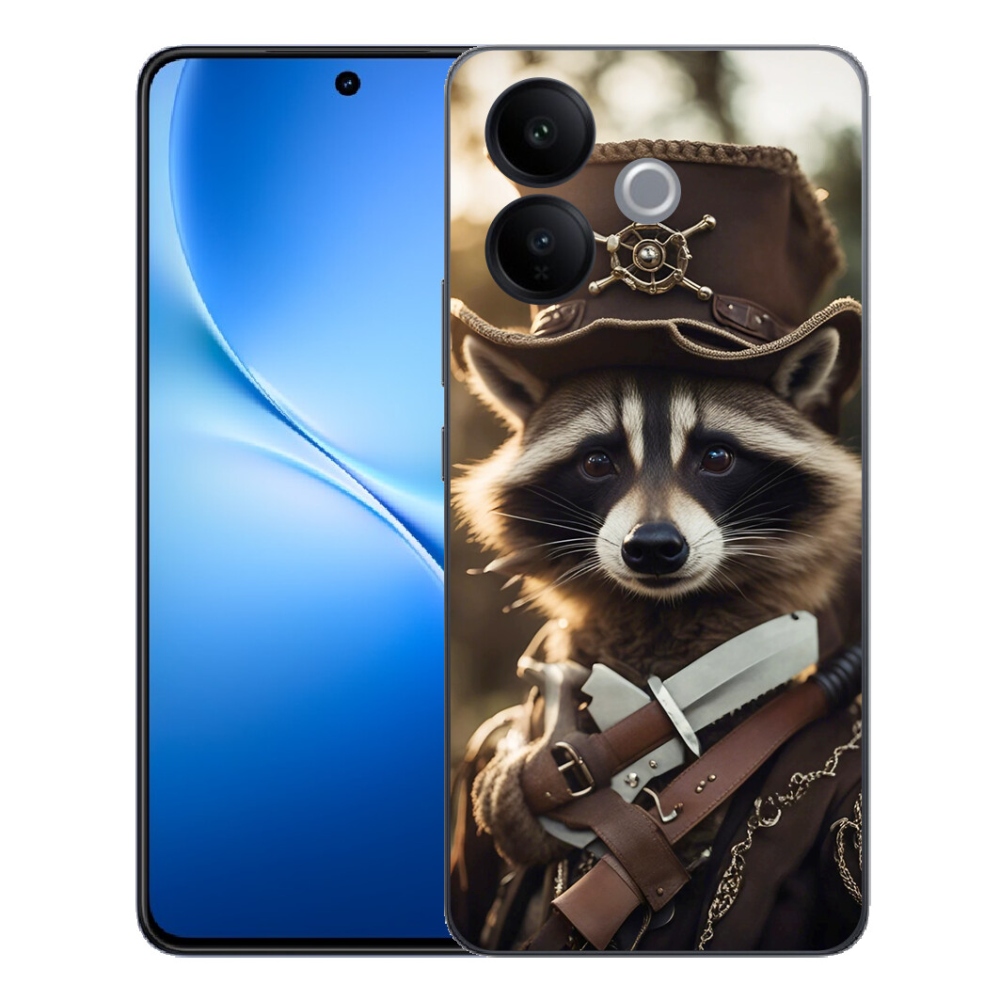 Gélový kryt mmCase na Vivo V70 Lite 5G - mýval v uniforme