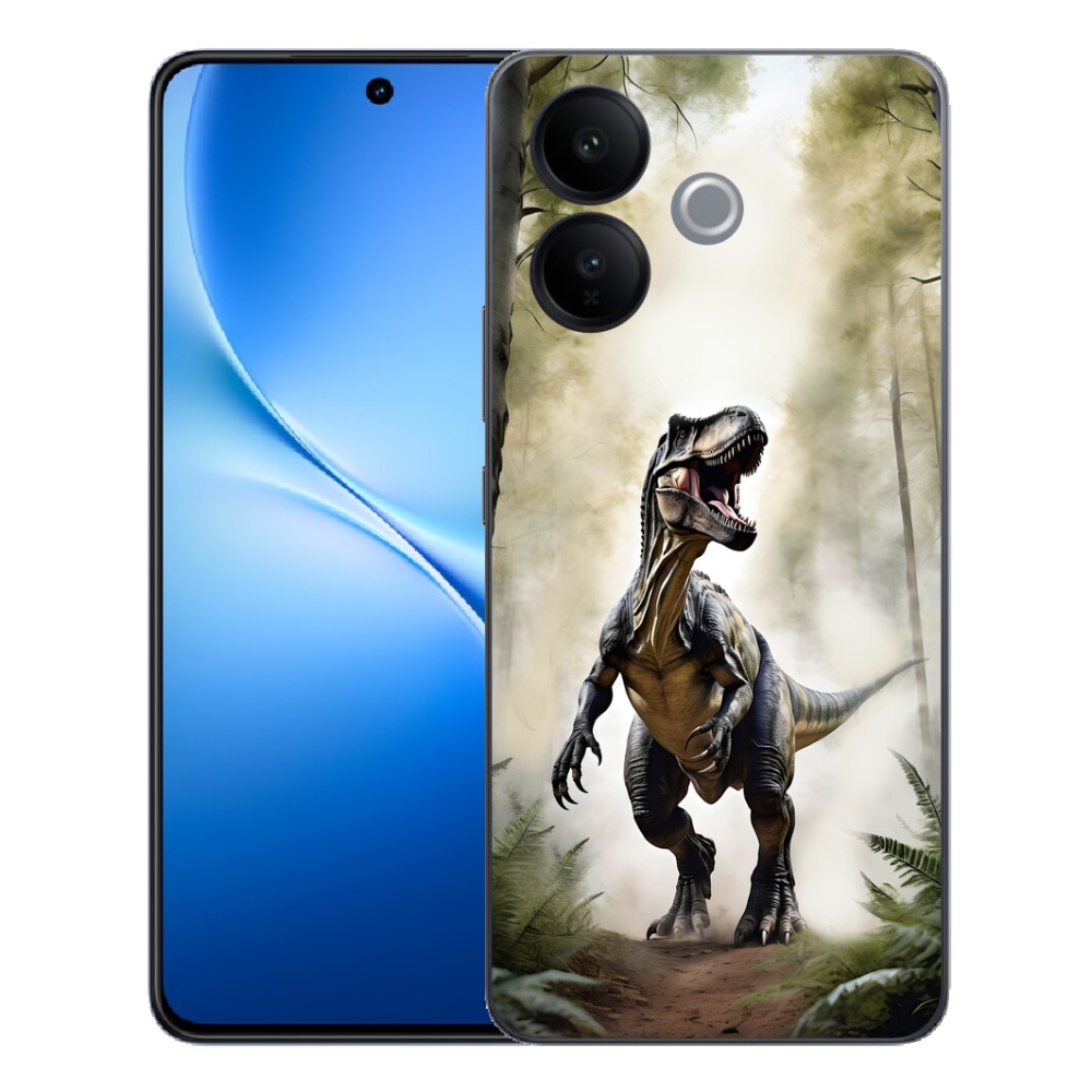Gélový kryt mmCase na Vivo V70 Lite 5G - naštvaný T-Rex