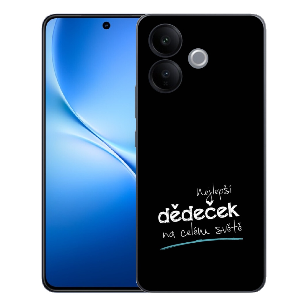 Gélový kryt mmCase na Vivo V70 Lite 5G - najlepší starý otec 3 čierne pozadie