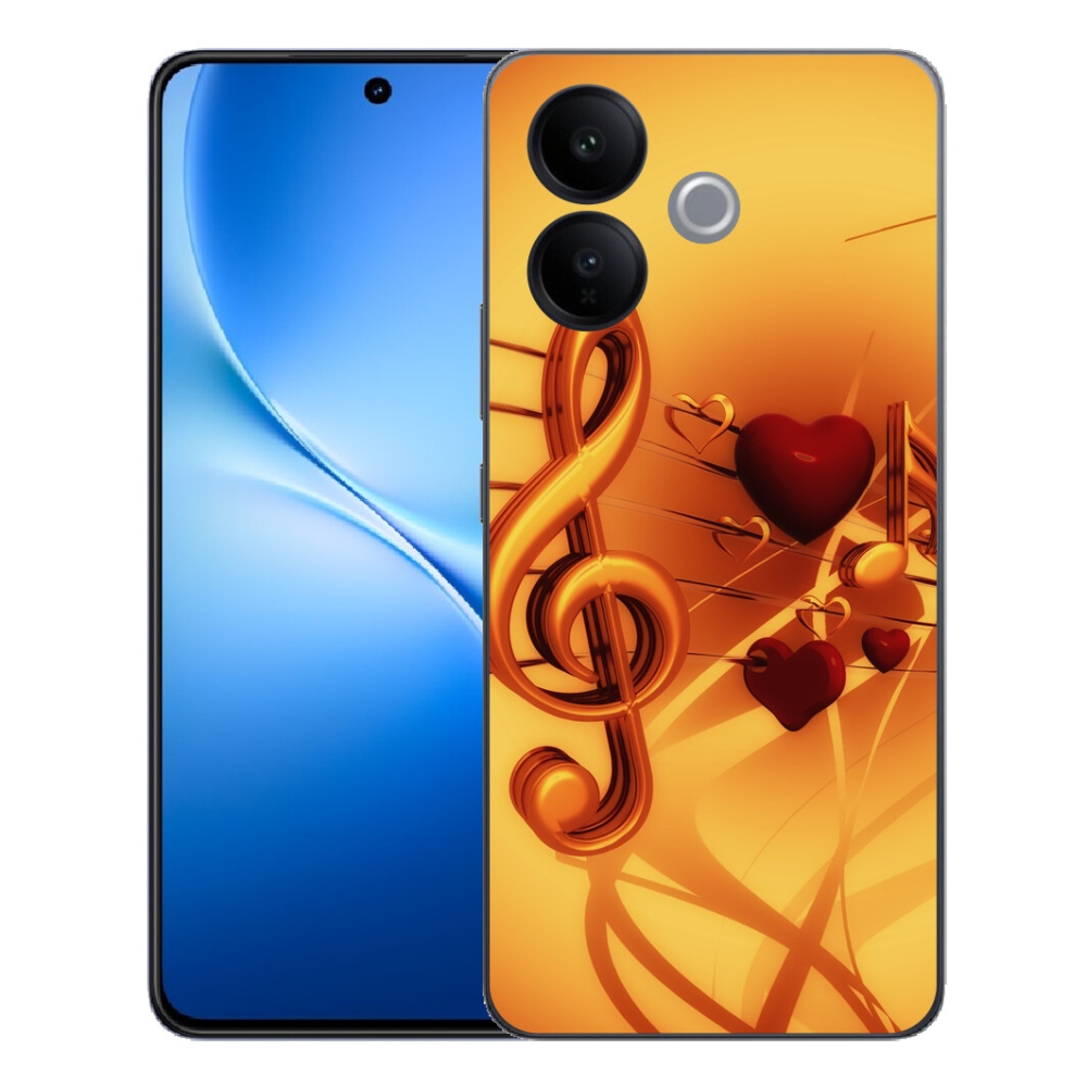 Gélový kryt mmCase na Vivo V70 Lite 5G - noty