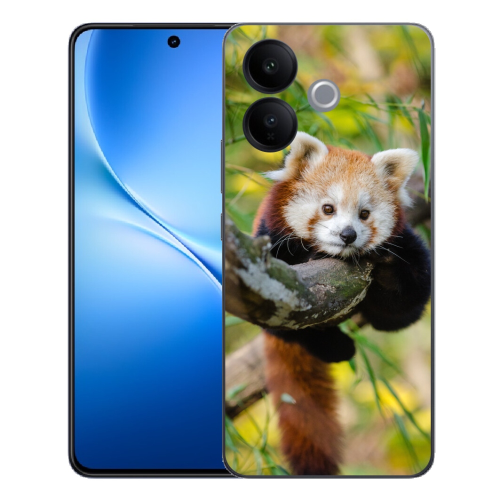 Gélový kryt mmCase na Vivo V70 Lite 5G - panda červená