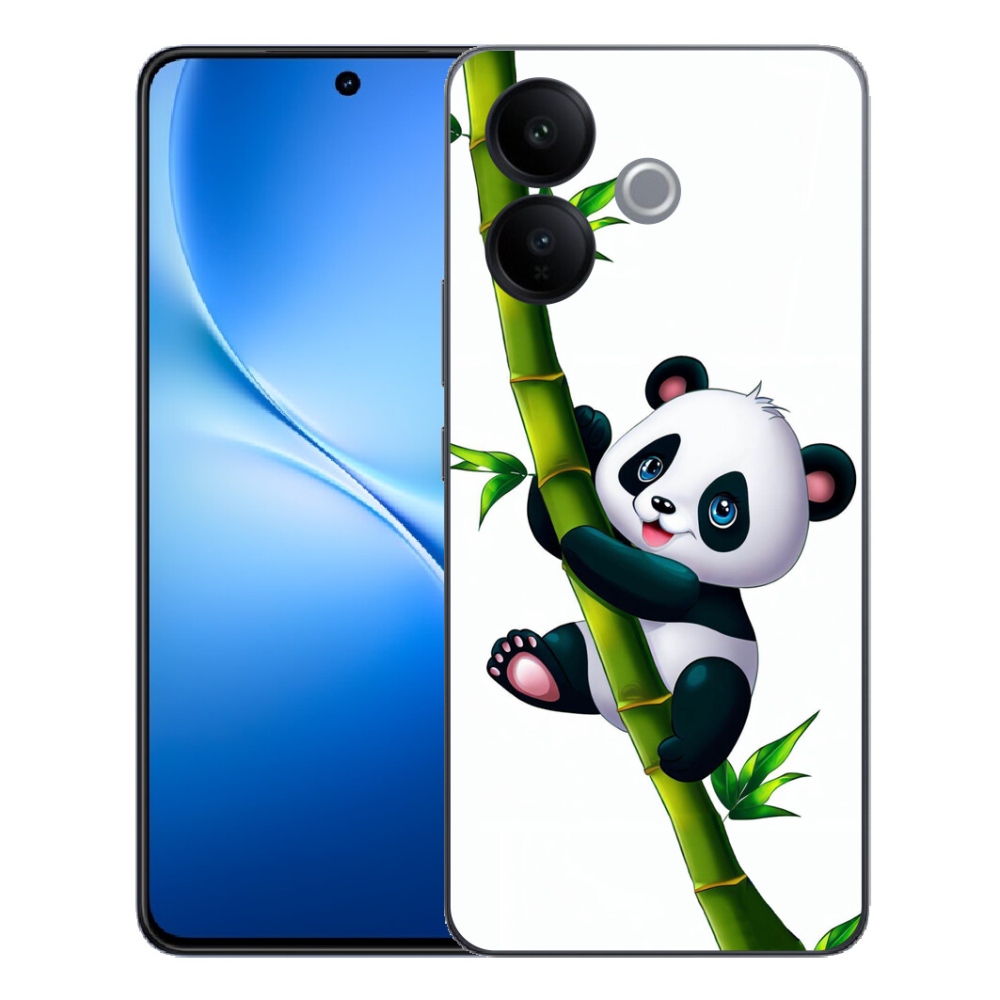Gélový kryt mmCase na Vivo V70 Lite 5G - panda na bambuse