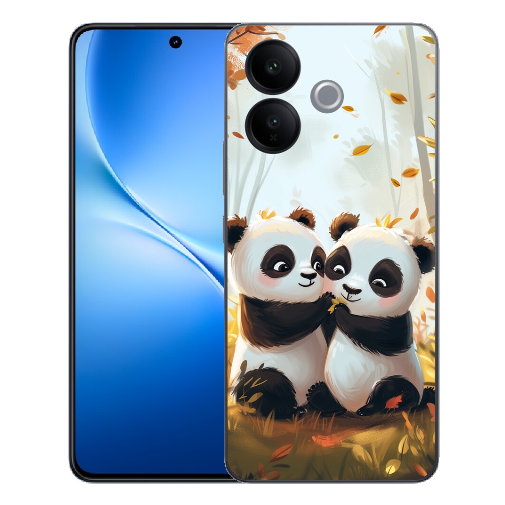 Gélový kryt mmCase na Vivo V70 Lite 5G - pandy