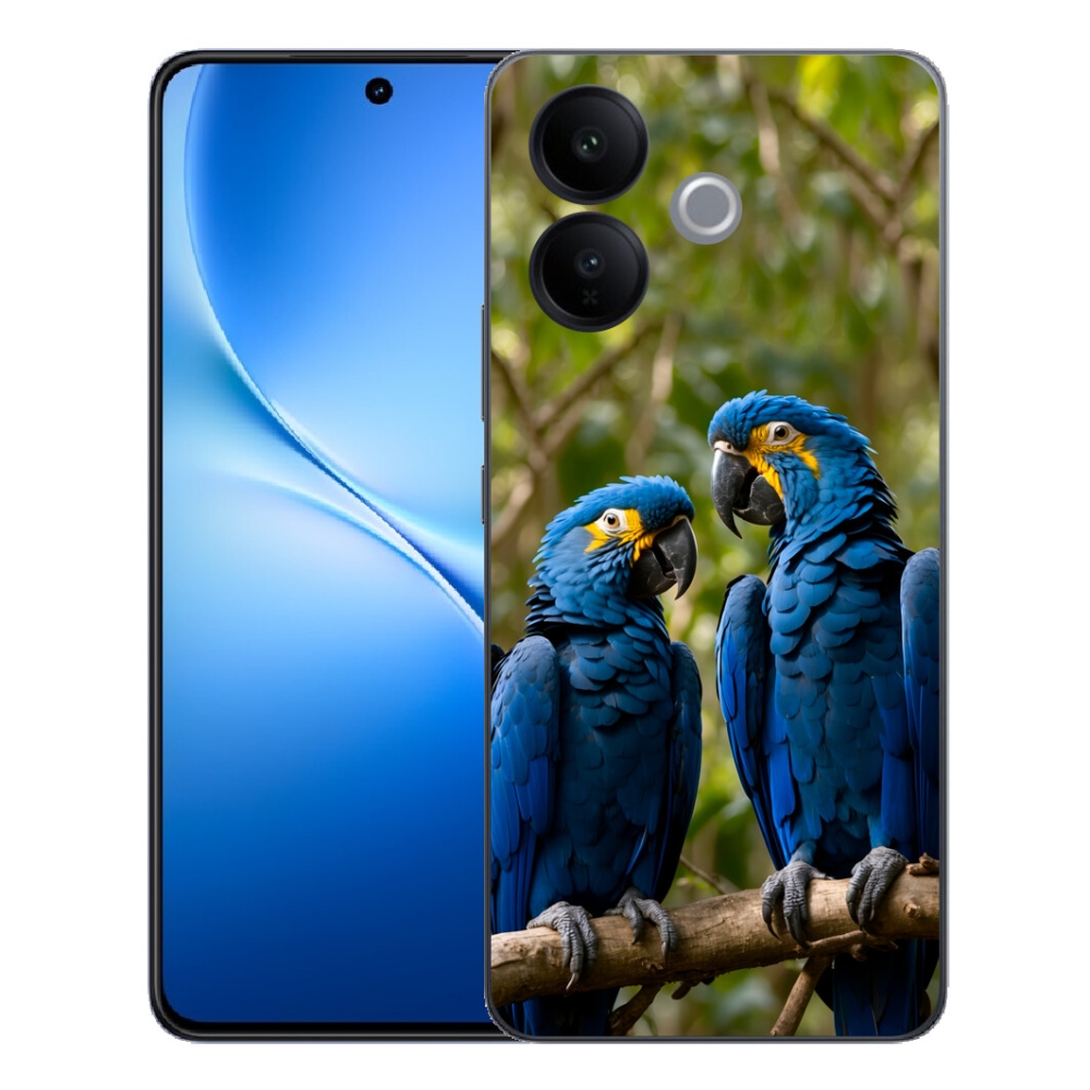 Gélový kryt mmCase na Vivo V70 Lite 5G - papagájové duo