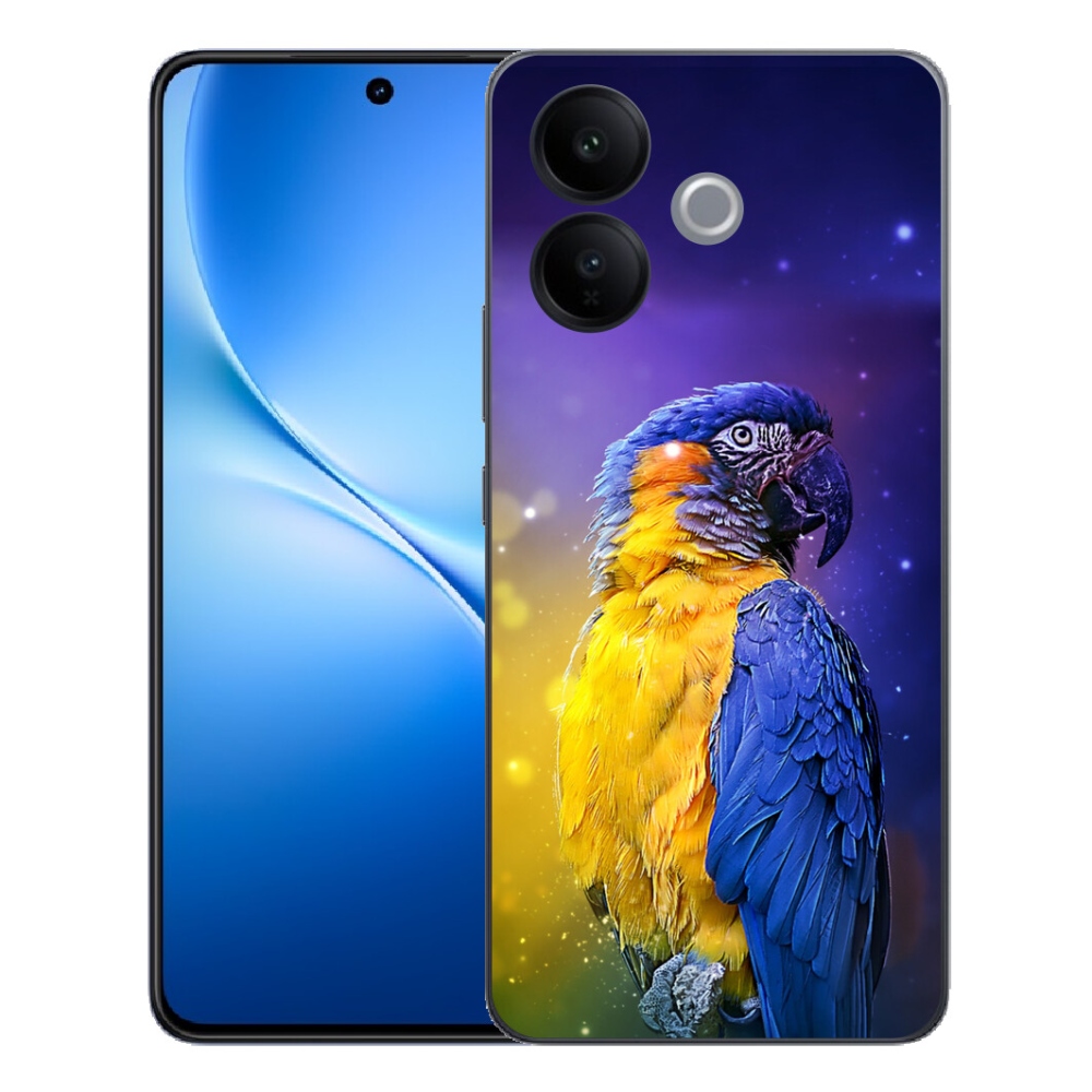 Gélový kryt mmCase na Vivo V70 Lite 5G - papagáj ara 1