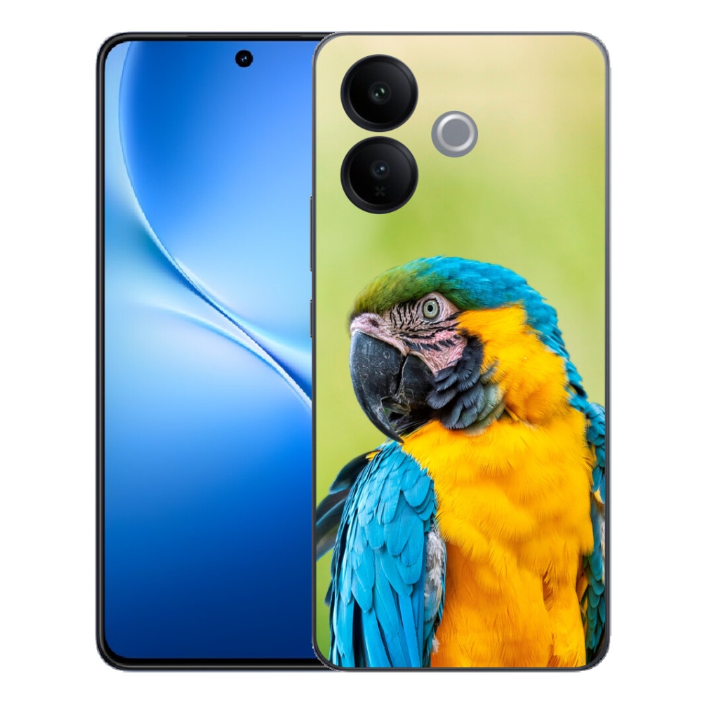 Gélový kryt mmCase na Vivo V70 Lite 5G - papagáj ara 2