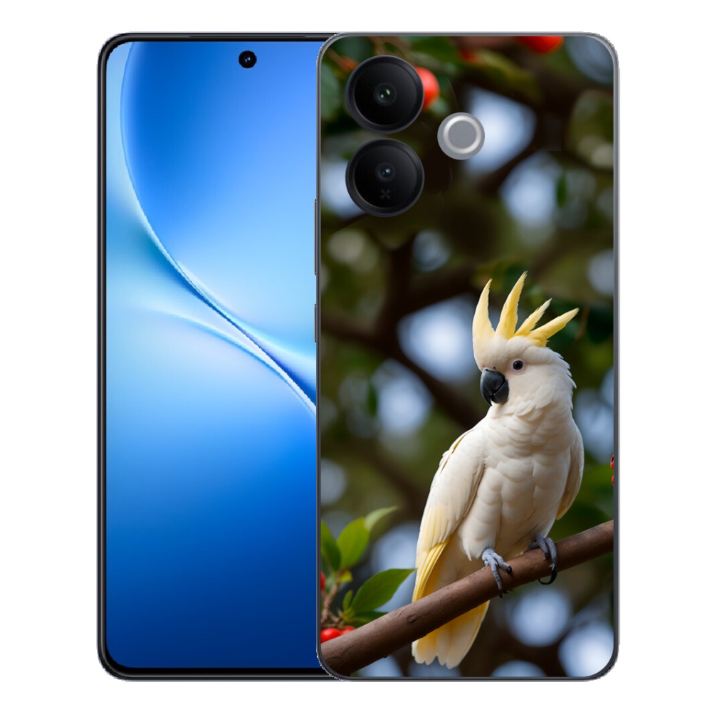 Gélový kryt mmCase na Vivo V70 Lite 5G - papagáj kakadu 3