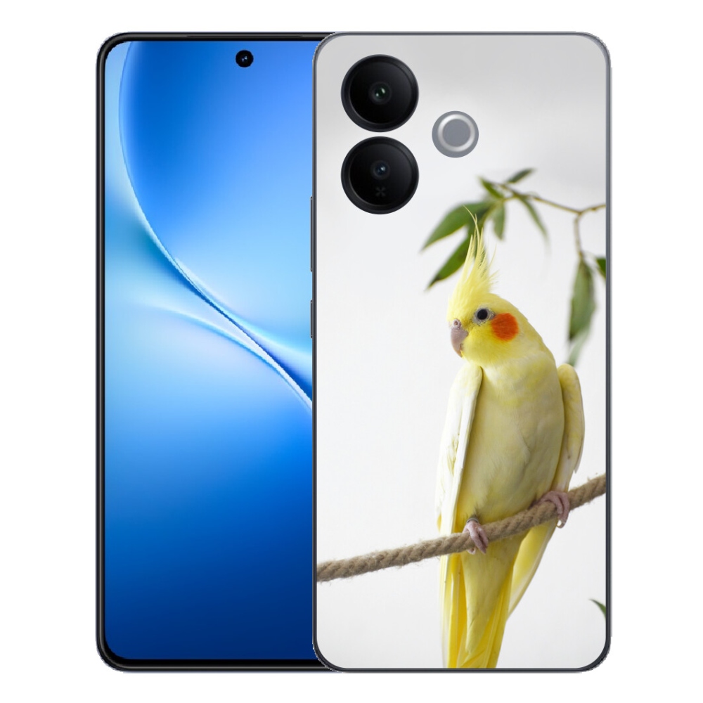 Gélový kryt mmCase na Vivo V70 Lite 5G - papagáj korela chocholatá