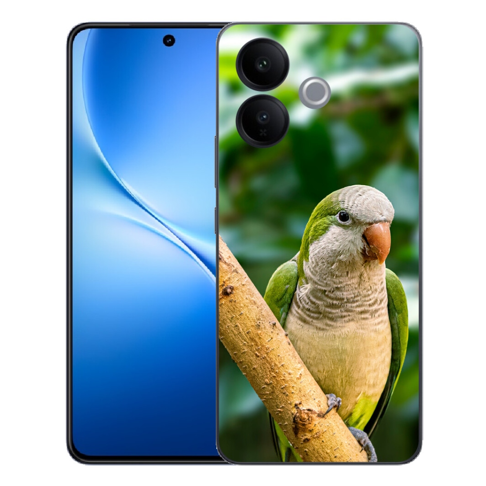 Gélový kryt mmCase na Vivo V70 Lite 5G - papagáj mníšok