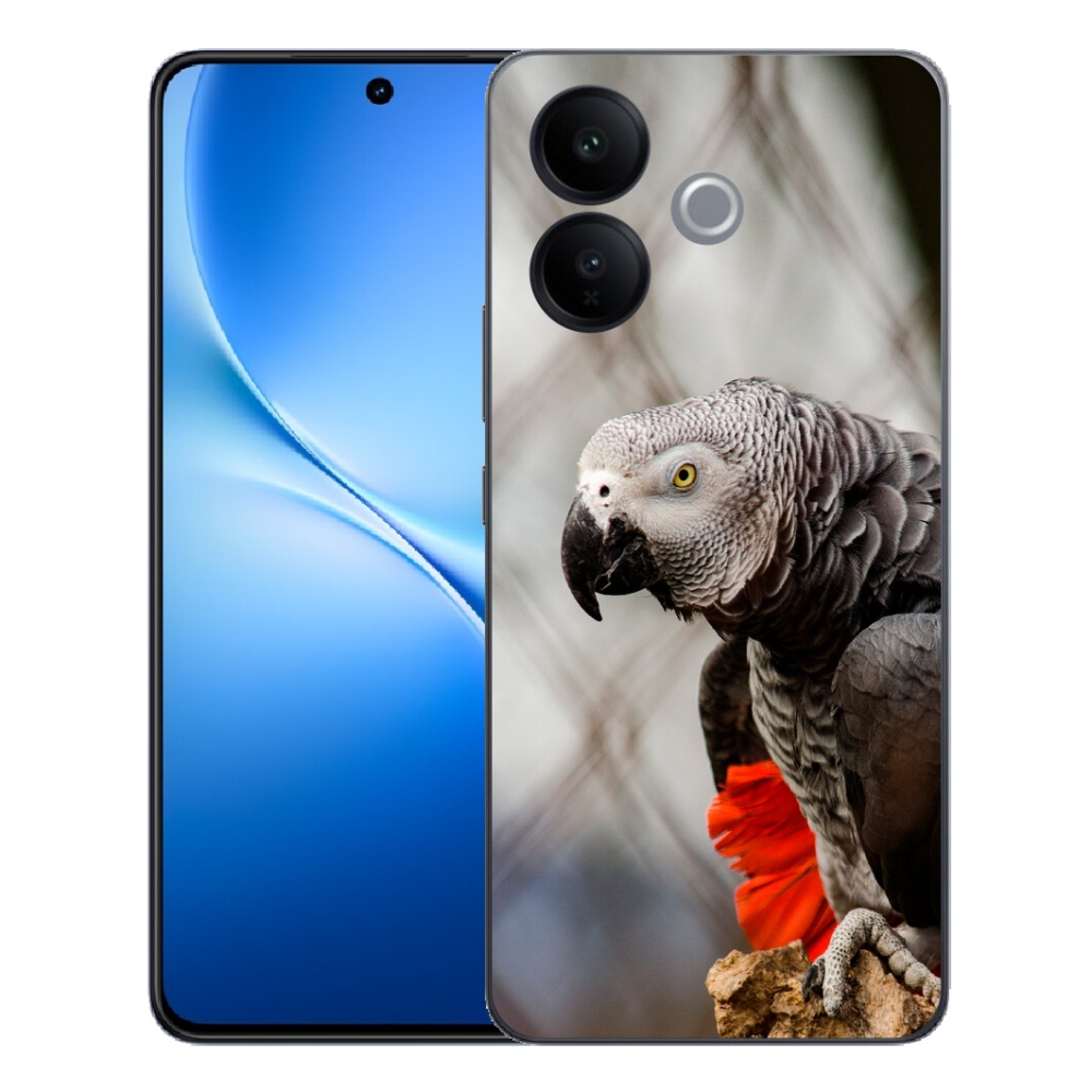 Gélový kryt mmCase na Vivo V70 Lite 5G - papagáj žako 3