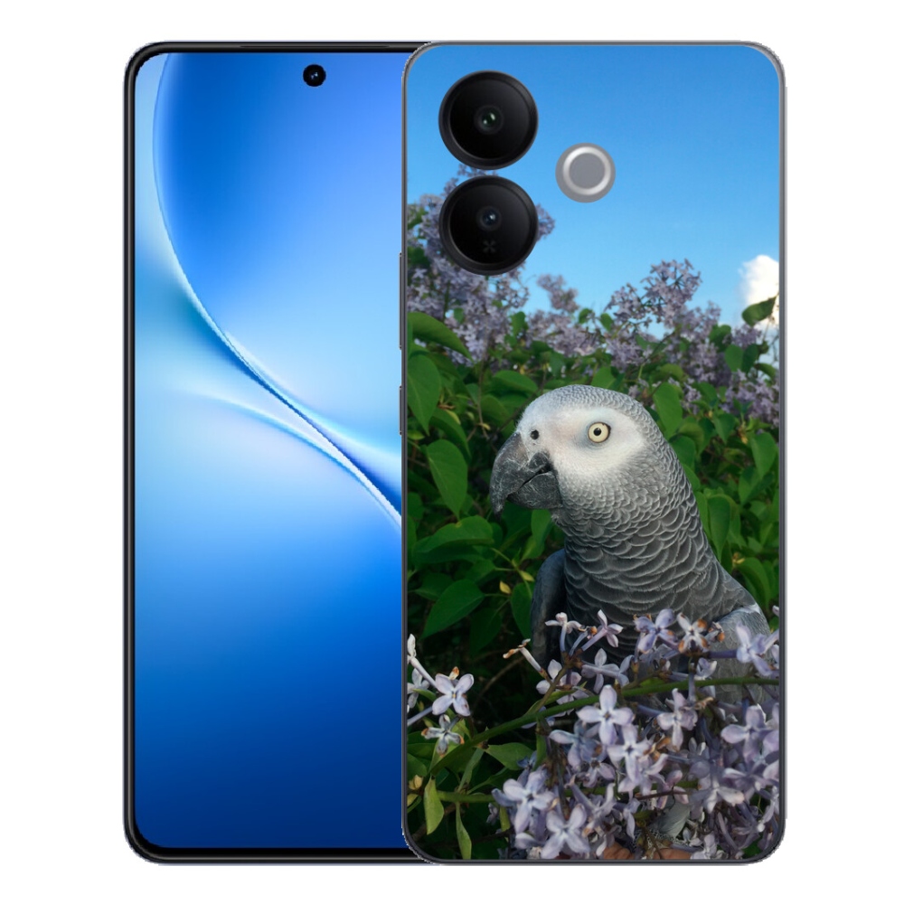Gélový kryt mmCase na Vivo V70 Lite 5G - papagáj žako