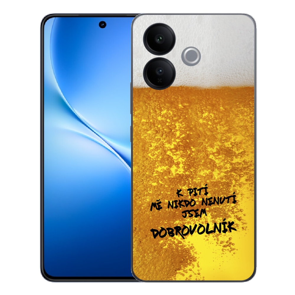 Gélový kryt mmCase na Vivo V70 Lite 5G - pivný motív 4