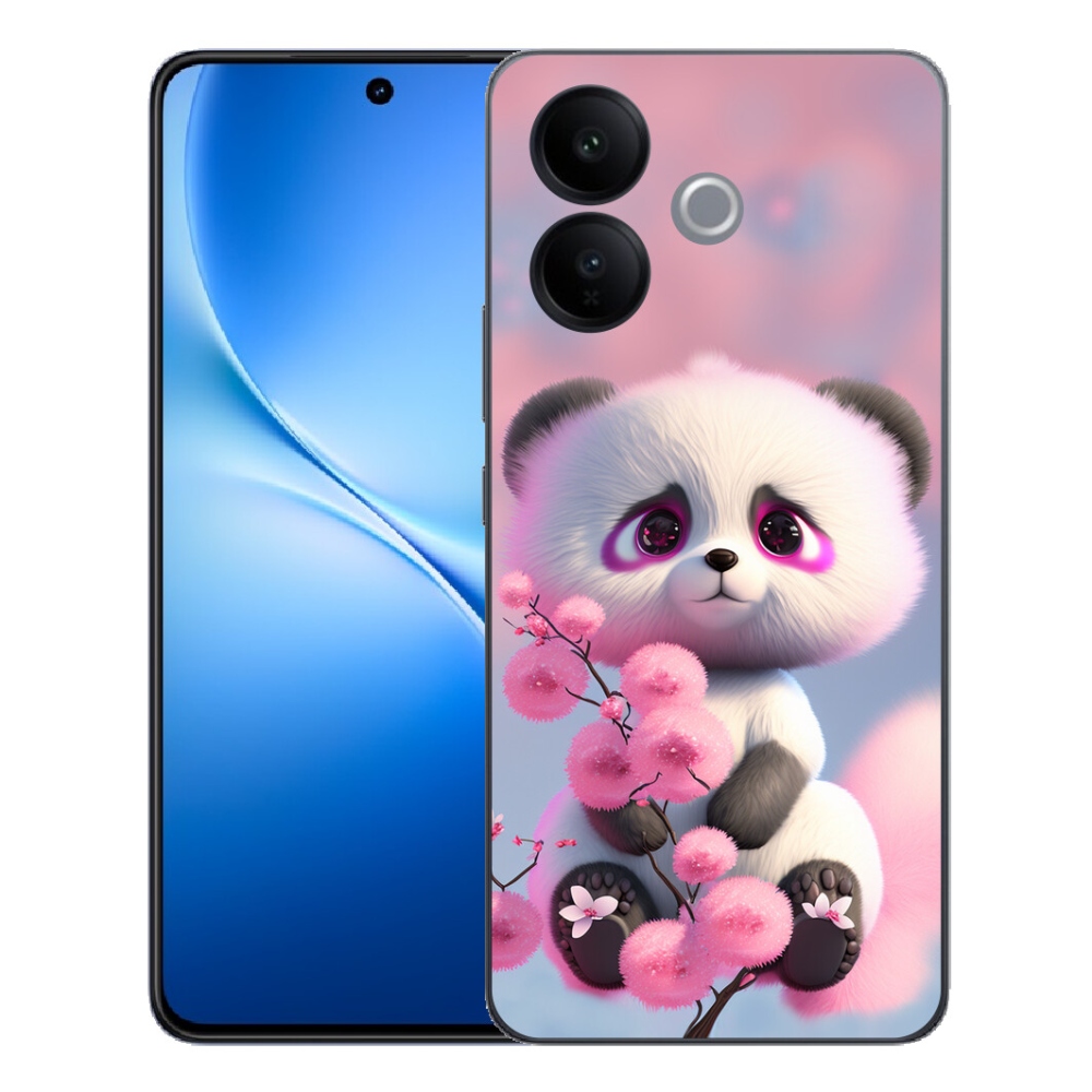 Gélový kryt mmCase na Vivo V70 Lite 5G - roztomilá panda 1