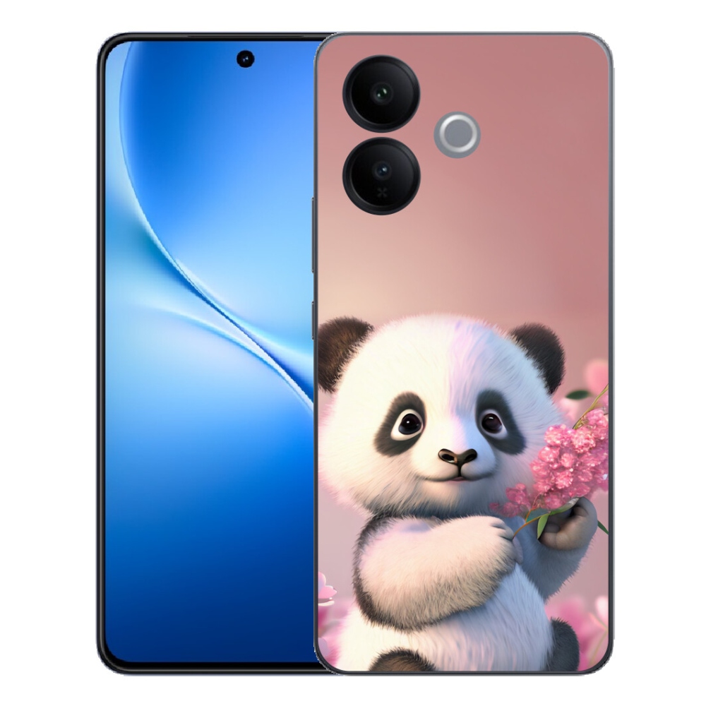 Gélový kryt mmCase na Vivo V70 Lite 5G - roztomilá panda