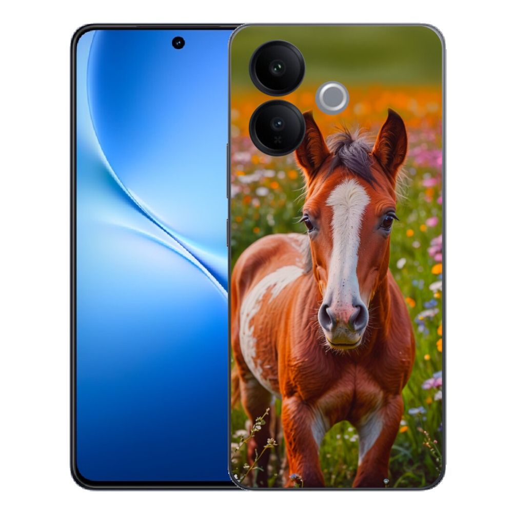 Gélový kryt mmCase na Vivo V70 Lite 5G - roztomilé žriebä