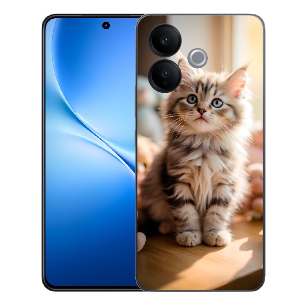 Gélový kryt mmCase na Vivo V70 Lite 5G - roztomilé mačiatko 10
