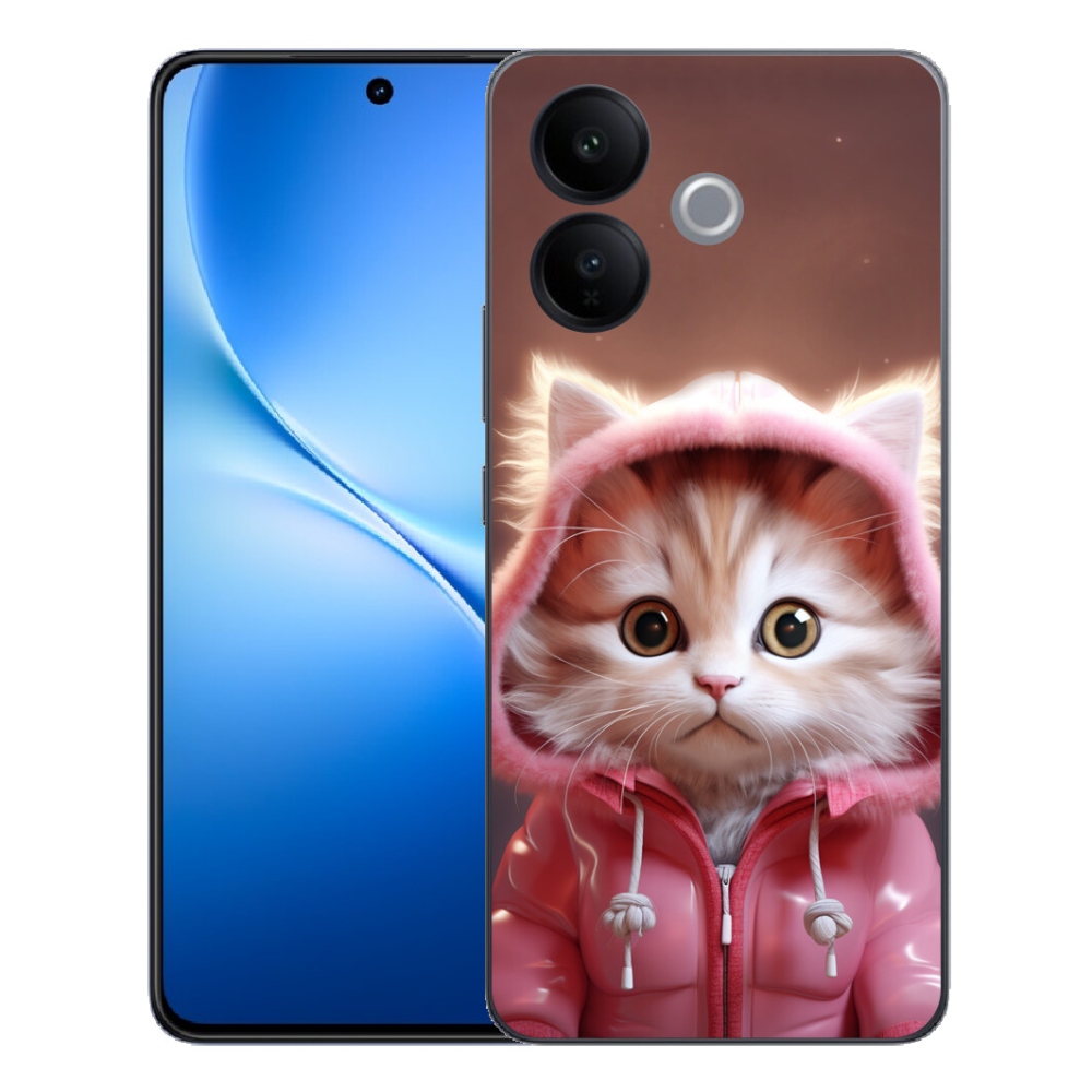 Gélový kryt mmCase na Vivo V70 Lite 5G - roztomilé mačiatko 3