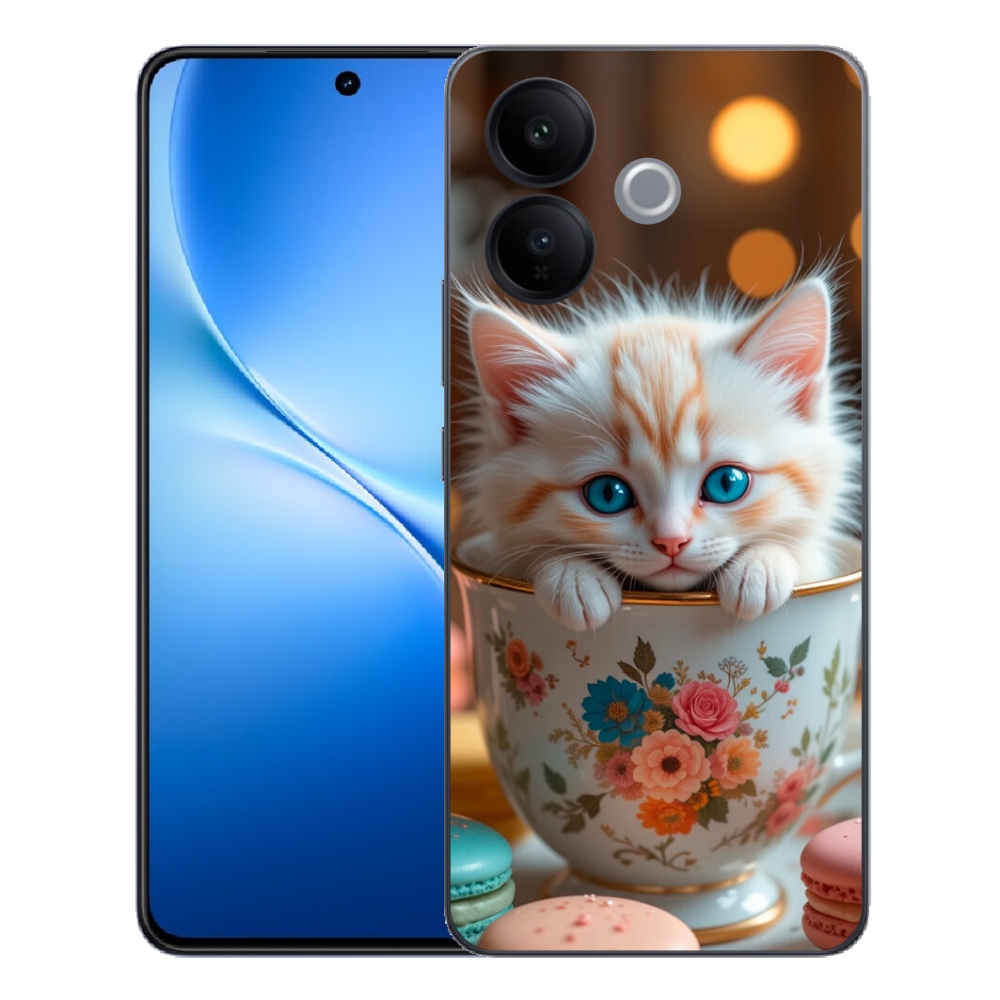 Gélový kryt mmCase na Vivo V70 Lite 5G - roztomilé mačiatko 6