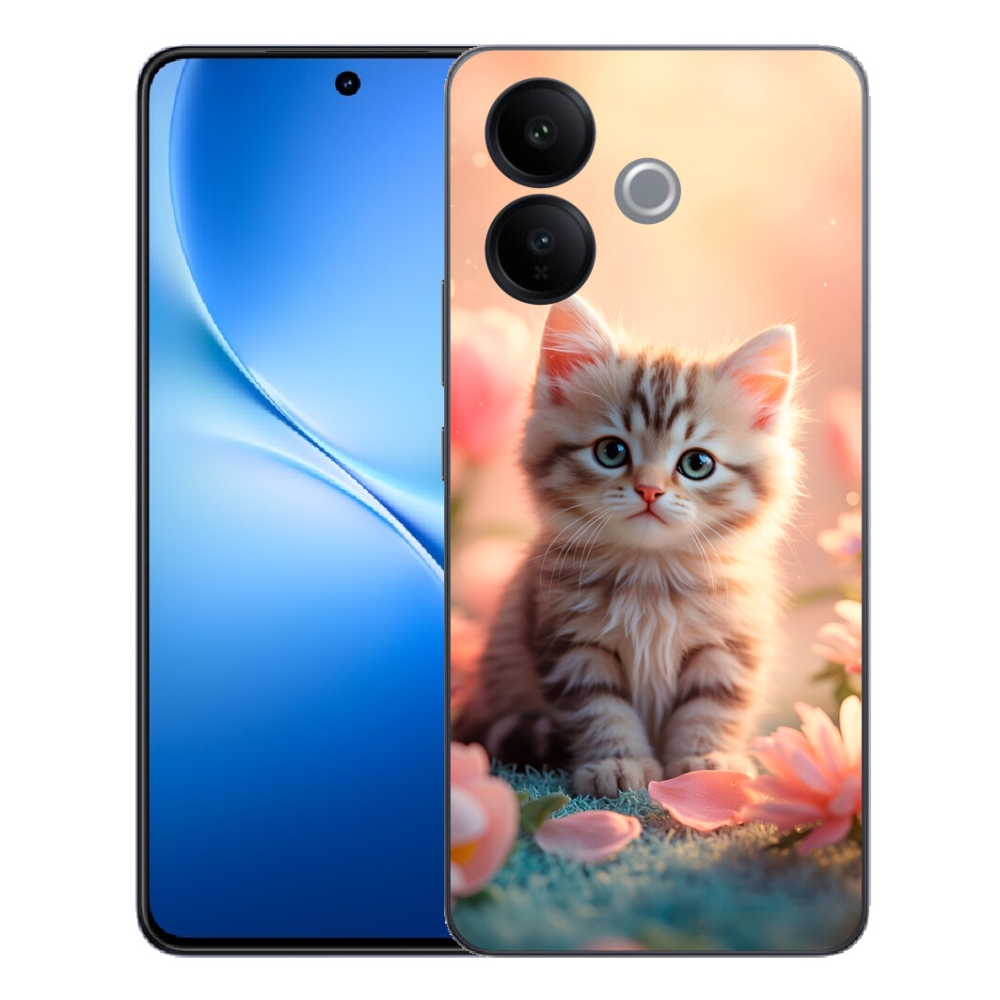 Gélový kryt mmCase na Vivo V70 Lite 5G - roztomilé mačiatko 8