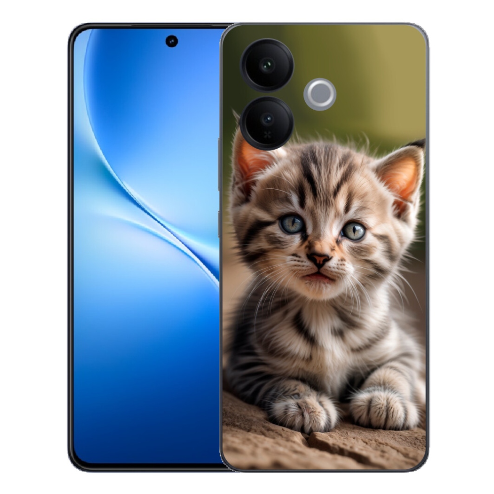 Gélový kryt mmCase na Vivo V70 Lite 5G - roztomilé mačiatko 9