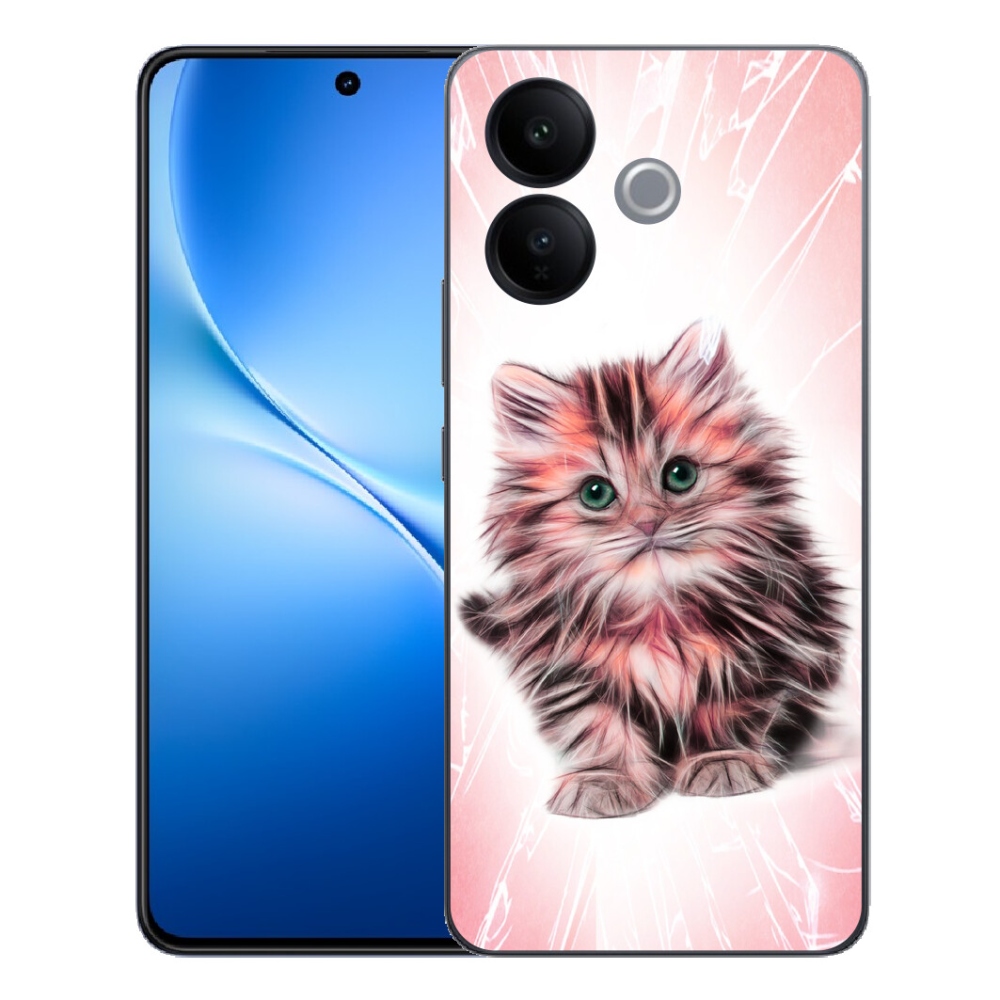 Gélový kryt mmCase na Vivo V70 Lite 5G - roztomilé mačiatko