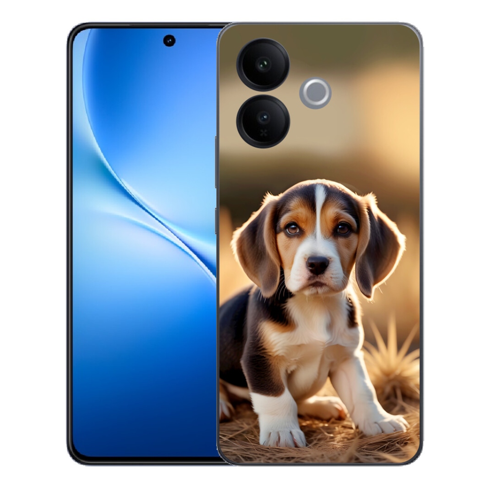 Gélový kryt mmCase na Vivo V70 Lite 5G - roztomilý bígl