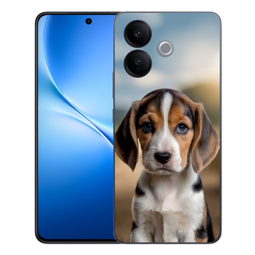 Gélový kryt mmCase na Vivo V70 Lite 5G - roztomilý bígl