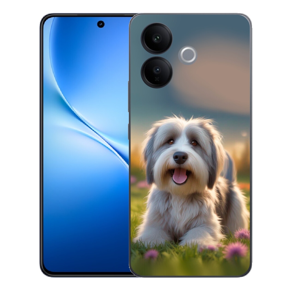 Gélový kryt mmCase na Vivo V70 Lite 5G - roztomilý havanský psík