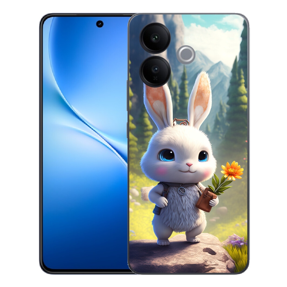 Gélový kryt mmCase na Vivo V70 Lite 5G - roztomilý zajačik