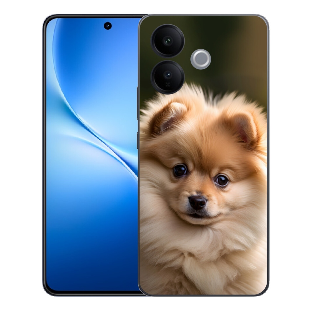 Gélový kryt mmCase na Vivo V70 Lite 5G - roztomilý pomeranian 2