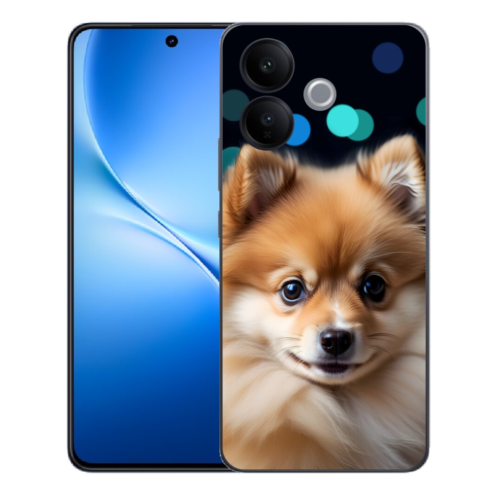 Gélový kryt mmCase na Vivo V70 Lite 5G - roztomilý pomeranian