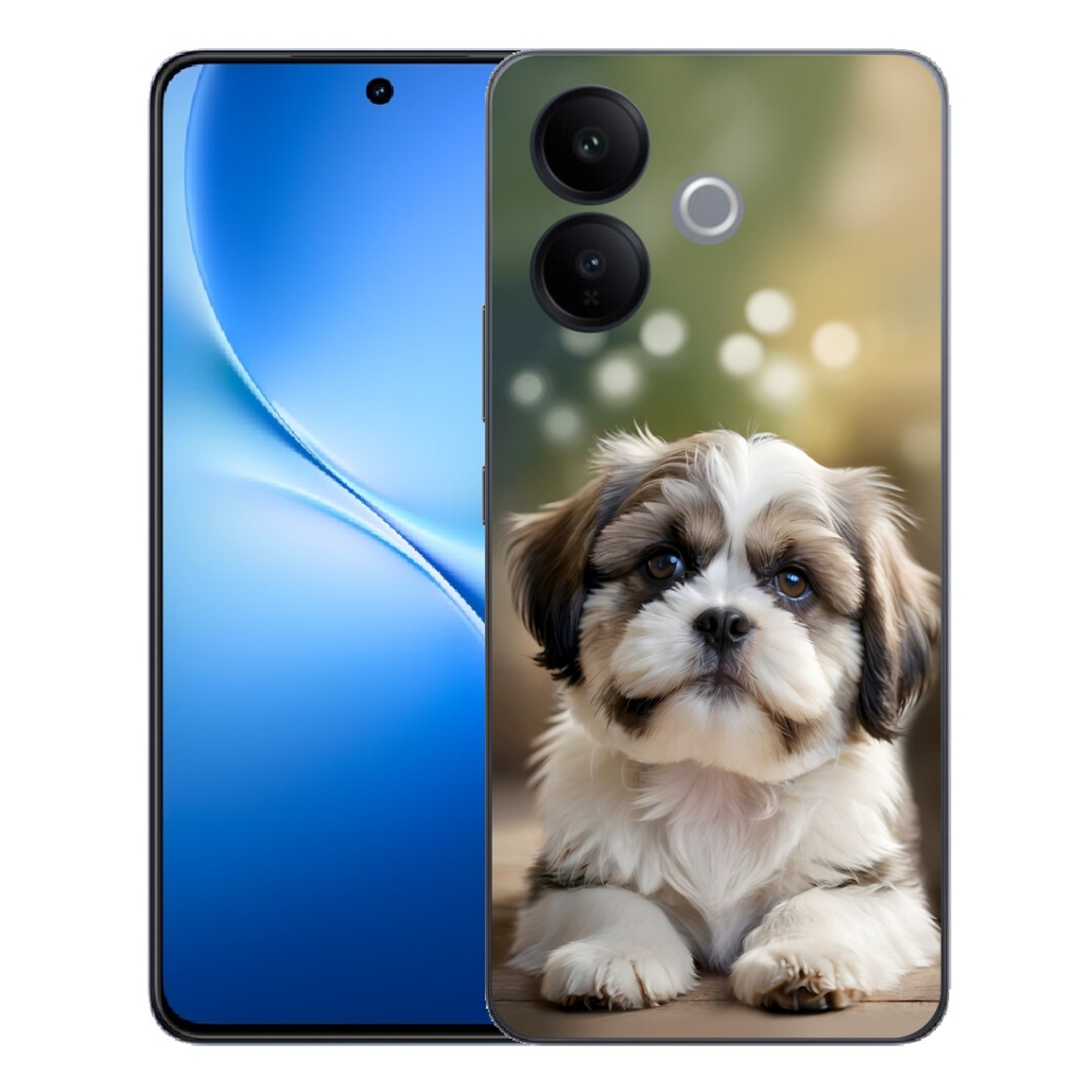 Gélový kryt mmCase na Vivo V70 Lite 5G - roztomilý shih-tzu