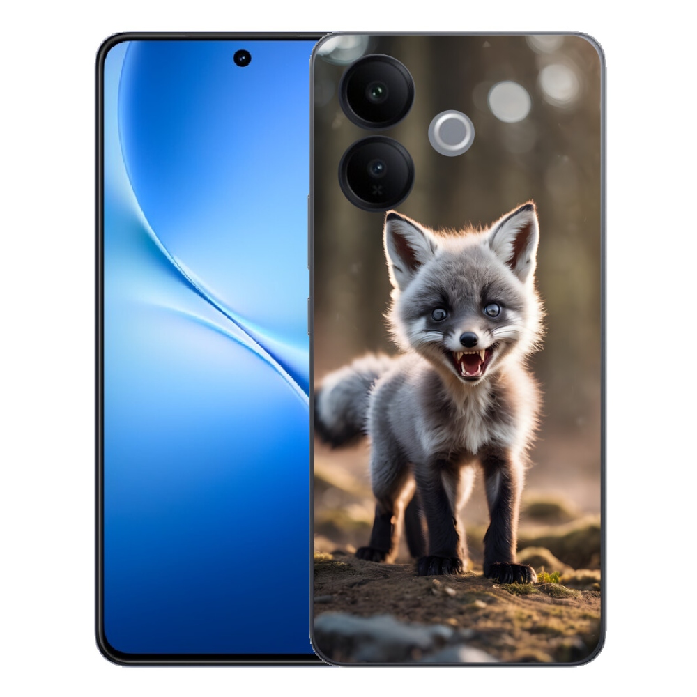 Gélový kryt mmCase na Vivo V70 Lite 5G - rozzúrená líška