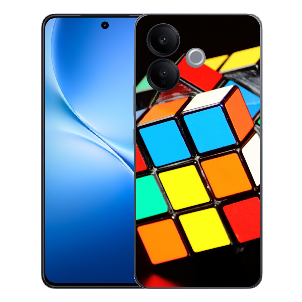 Gélový kryt mmCase na Vivo V70 Lite 5G - rubikova kocka