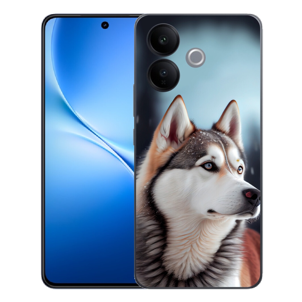 Gélový kryt mmCase na Vivo V70 Lite 5G - sibírsky husky