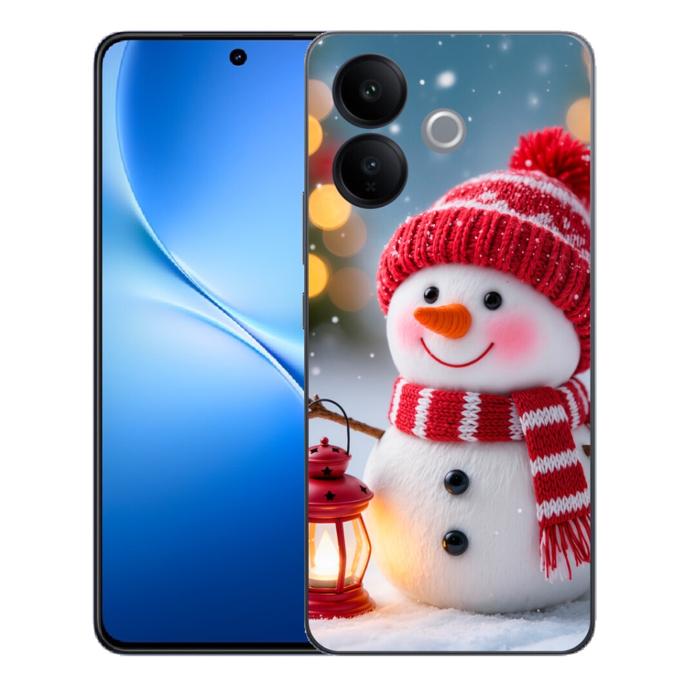 Gélový kryt mmCase na Vivo V70 Lite 5G - snehuliak 2
