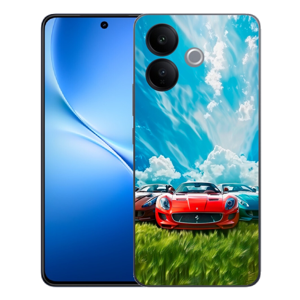 Gélový kryt mmCase na Vivo V70 Lite 5G - športové vozidlá