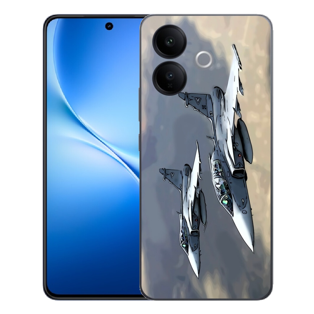 Gélový kryt mmCase na Vivo V70 Lite 5G - stíhačky
