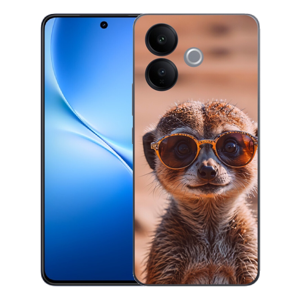Gélový kryt mmCase na Vivo V70 Lite 5G - štýlová surikata